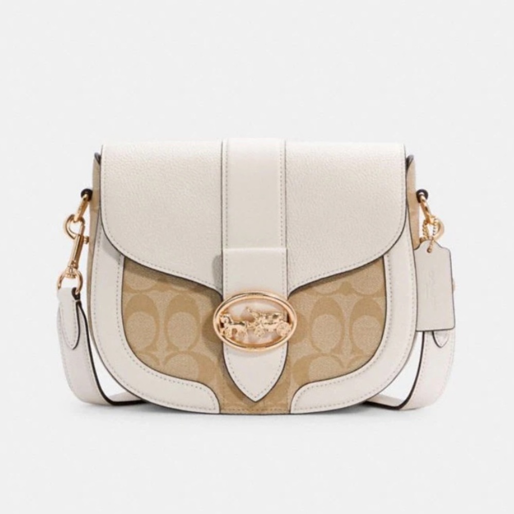 Georgie Saddle Bag In Signature Canvas